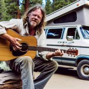 Blues singer Charlie Parr finds joy on the road in his minivan.