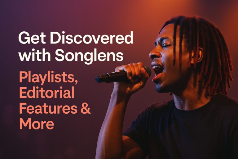 Get Discovered with Songlens Music Magazine: Playlists, Editorial Features, Press Campaigns and More